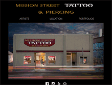 Tablet Screenshot of mission-street-tattoo.com